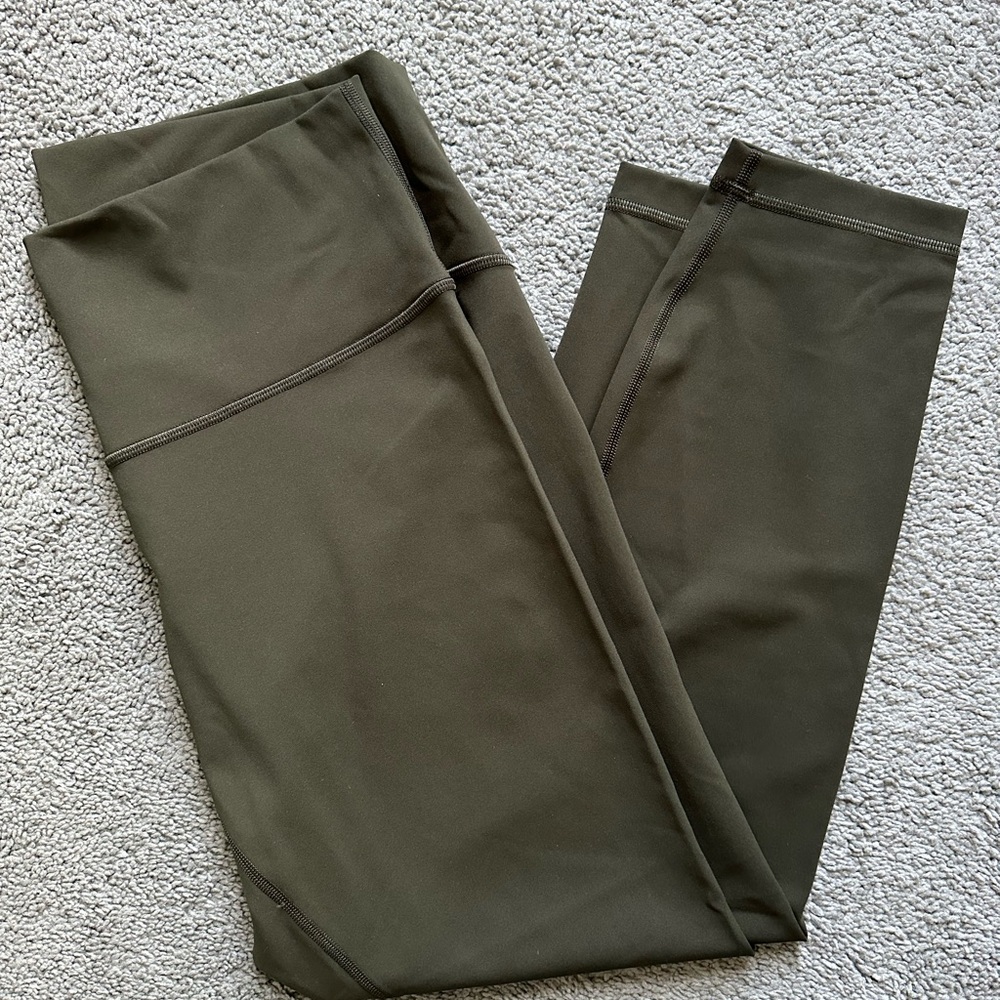 Olive green lulu lemon leggings